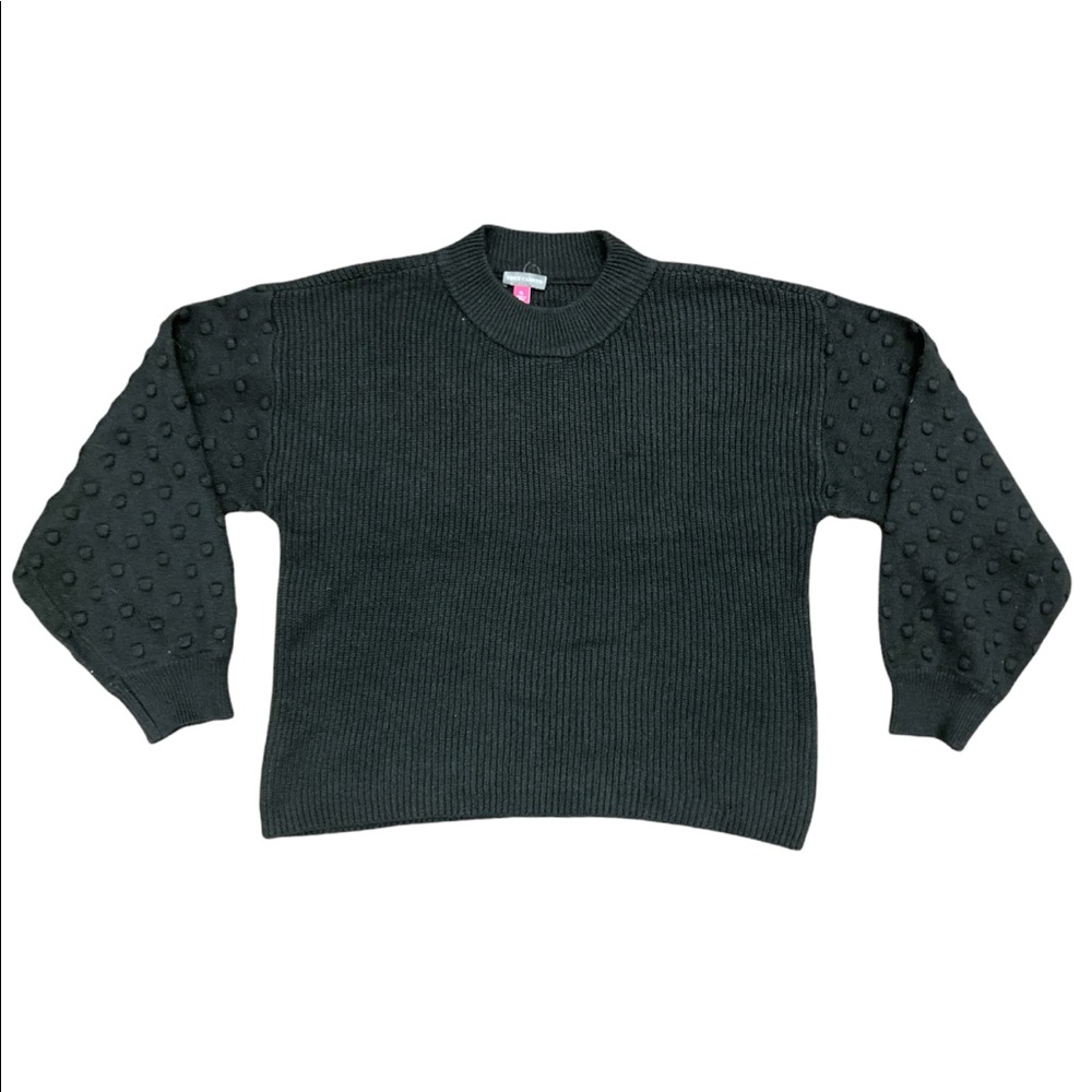 Vince Camuto Women's Bobble Stitch Sleeve Pullover Sweater